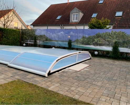 Gartenbanner Schwimmbad Gartenbanner Schwimmbad