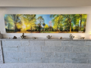 GartenBanner Acrylglasbilder Beispiel