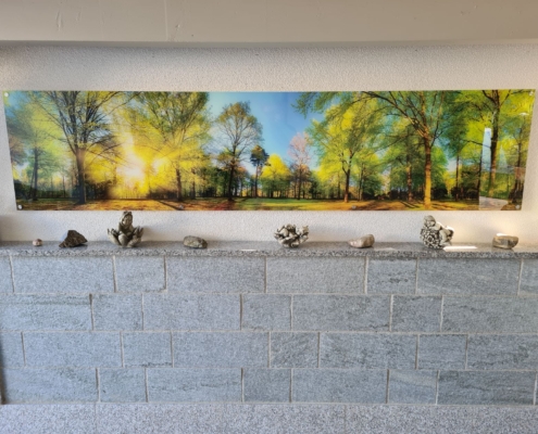 GartenBanner Acrylglasbilder Beispiel GartenBanner Acrylglasbilder Beispiel