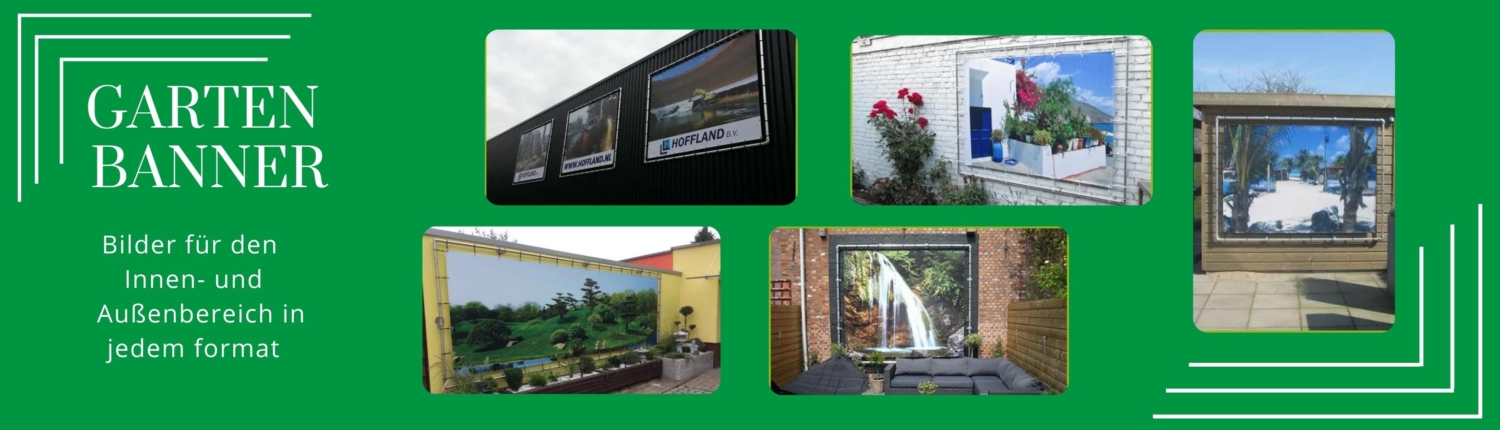 GartenBanner Aluminium Rahmen Banner GartenBanner Aluminium Rahmen Banner